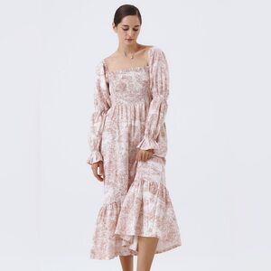 Amazon Nothing Fits But - Pink Toile Dress